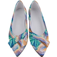 Waves At The Ocean s Edge Women s Bow Heels by GardenOfOphir