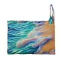 Waves At The Ocean s Edge Premium Foldable Grocery Recycle Bag View3