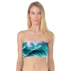 Summer Waves In Pink Iii Bandeau Top by GardenOfOphir