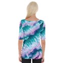 Summer Waves In Pink Iii Wide Neckline Tee View2