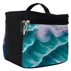 Summer Waves In Pink Iii Make Up Travel Bag (small) by GardenOfOphir