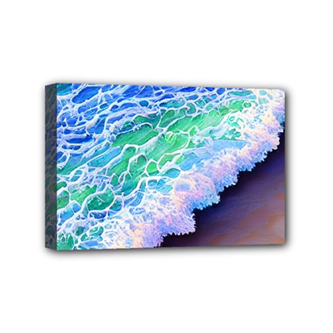 Blue Wave Ii Mini Canvas 6  X 4  (stretched) by GardenOfOphir