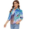 Blue Wave Ii Women s Quarter Sleeve Pocket Shirt View3