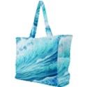 Blue Ocean Wave Watercolor Ii Simple Shoulder Bag View1