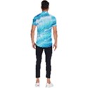 Blue Ocean Wave Watercolor Ii Men s Short Sleeve Cycling Jersey View4