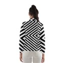 Abstract Lines Pattern Art Design Background Women s Windbreaker View2