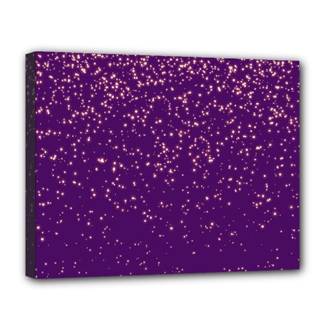 Purple Glittery Backdrop Scrapbooking Sparkle Canvas 14  X 11  (stretched) by Ravend