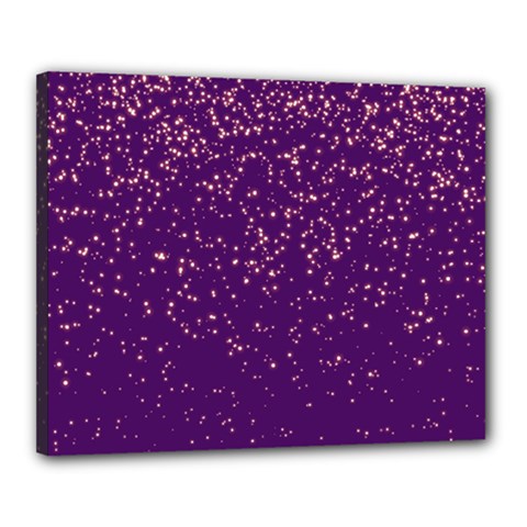 Purple Glittery Backdrop Scrapbooking Sparkle Canvas 20  X 16  (stretched) by Ravend