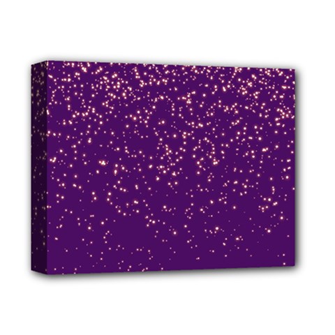 Purple Glittery Backdrop Scrapbooking Sparkle Deluxe Canvas 14  X 11  (stretched) by Ravend