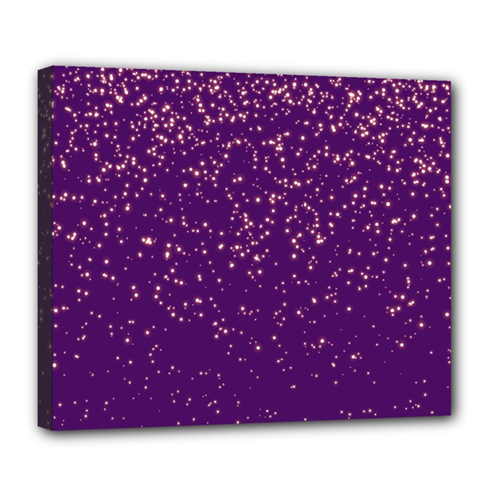 Purple Glittery Backdrop Scrapbooking Sparkle Deluxe Canvas 24  x 20  (Stretched)