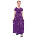 Purple Glittery Backdrop Scrapbooking Sparkle Kids  Short Sleeve Maxi Dress View1