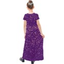 Purple Glittery Backdrop Scrapbooking Sparkle Kids  Short Sleeve Maxi Dress View2