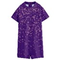 Purple Glittery Backdrop Scrapbooking Sparkle Kids  Boyleg Half Suit Swimwear View1