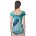 Summer Ocean Waves Boyleg Leotard  View2