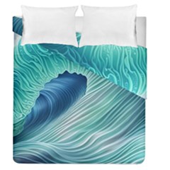 Summer Ocean Waves Duvet Cover Double Side (queen Size) by GardenOfOphir