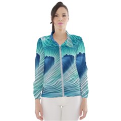 Summer Ocean Waves Women s Windbreaker by GardenOfOphir