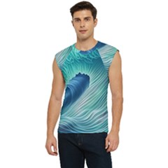 Summer Ocean Waves Men s Raglan Cap Sleeve Tee by GardenOfOphir