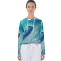 Summer Ocean Waves Women s Slouchy Sweat View1