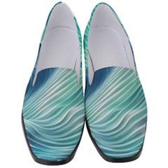 Summer Ocean Waves Women s Classic Loafer Heels by GardenOfOphir