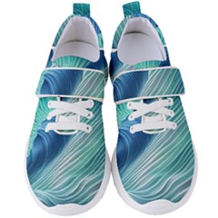 Summer Ocean Waves Women s Velcro Strap Shoes by GardenOfOphir