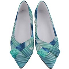 Summer Ocean Waves Women s Bow Heels by GardenOfOphir