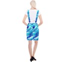 Simple Blue Ocean Wave Braces Suspender Skirt View2