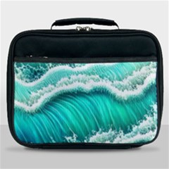 Ocean Waves Design In Pastel Colors Lunch Bag by GardenOfOphir