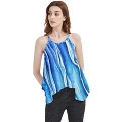 Nature Ocean Waves Flowy Camisole Tank Top by GardenOfOphir