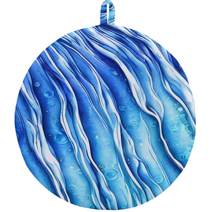 Nature Ocean Waves Round Trivet