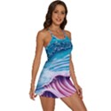 Pink Wave Crashing On The Shore 2-in-1 Flare Activity Dress View3