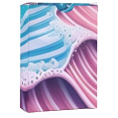 Pink Wave Crashing On The Shore Playing Cards Single Design (rectangle) With Custom Box