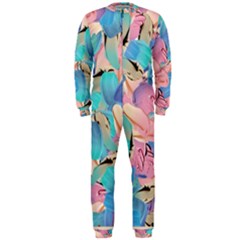 Painting Watercolor Abstract Design Artistic Ink Onepiece Jumpsuit (men)