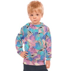 Painting Watercolor Abstract Design Artistic Ink Kids  Hooded Pullover