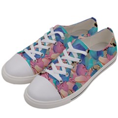 Painting Watercolor Abstract Design Artistic Ink Women s Low Top Canvas Sneakers by Ravend