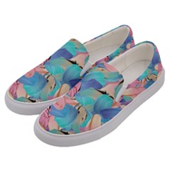 Painting Watercolor Abstract Design Artistic Ink Men s Canvas Slip Ons by Ravend