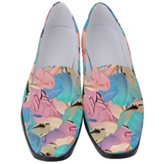 Painting Watercolor Abstract Design Artistic Ink Women s Classic Loafer Heels by Ravend