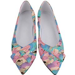 Painting Watercolor Abstract Design Artistic Ink Women s Bow Heels by Ravend