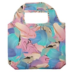 Painting Watercolor Abstract Design Artistic Ink Premium Foldable Grocery Recycle Bag by Ravend