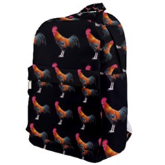 Background Pattern Chicken Fowl Cockerel Livestock Classic Backpack by Ravend