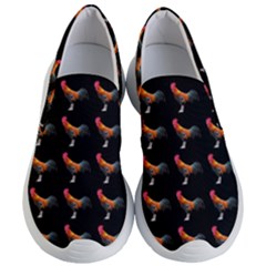 Background Pattern Chicken Fowl Cockerel Livestock Women s Lightweight Slip Ons by Ravend