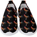 Background Pattern Chicken Fowl Cockerel Livestock Kids  Slip On Sneakers View1