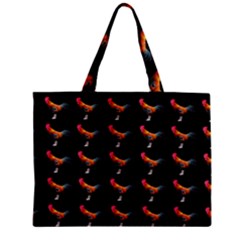 Background Pattern Chicken Fowl Cockerel Livestock Zipper Mini Tote Bag by Ravend