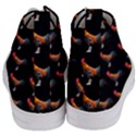 Background Pattern Chicken Fowl Cockerel Livestock Women s Mid-Top Canvas Sneakers View4