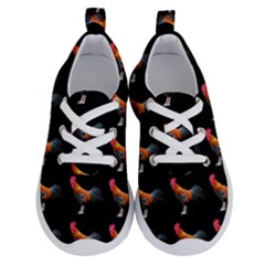 Background Pattern Chicken Fowl Cockerel Livestock Running Shoes by Ravend