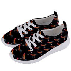 Background Pattern Chicken Fowl Cockerel Livestock Women s Lightweight Sports Shoes by Ravend