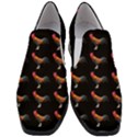 Background Pattern Chicken Fowl Cockerel Livestock Women Slip On Heel Loafers View1