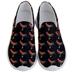 Background Pattern Chicken Fowl Cockerel Livestock Men s Lightweight Slip Ons by Ravend