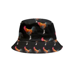 Background Pattern Chicken Fowl Cockerel Livestock Bucket Hat (kids) by Ravend