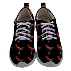 Background Pattern Chicken Fowl Cockerel Livestock Women Athletic Shoes by Ravend