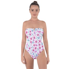 Mom Father Mommy Daddy Serenity Empathy Casal Tie Back One Piece Swimsuit by Ravend